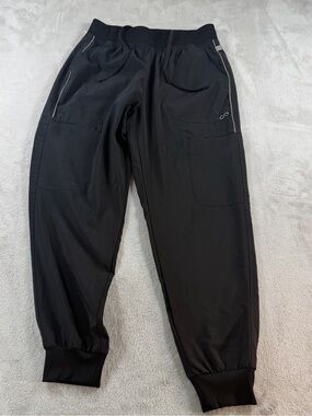 Cherokee Infinity Womens Cargo Scrub Joggers S Petite Black CK080AP
